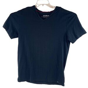 Strellson Black V-Neck T-Shirt XXL 95% Cotton Mens Casual Tee 29b
